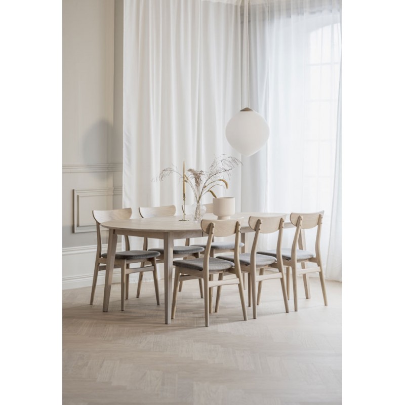 Display Model ROWICO FILIPPA Extendable  DINING TABLE WHITEWASH